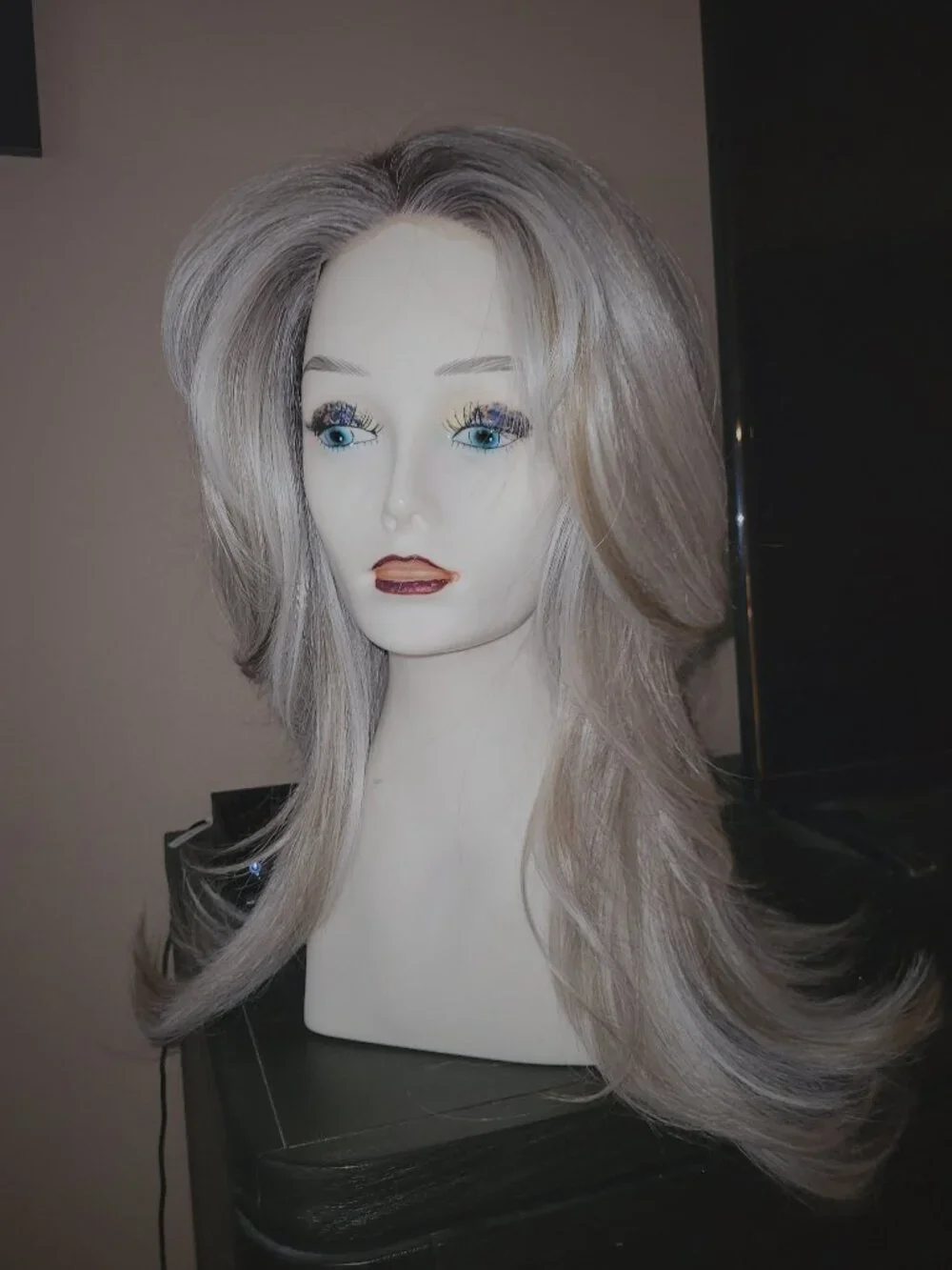 Ash Blonde MEL long wig number 2